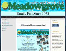 Tablet Screenshot of meadowgroveclub.com
